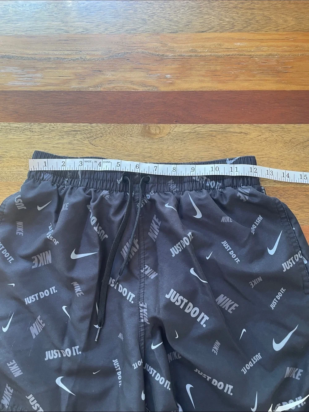 Nike black swim